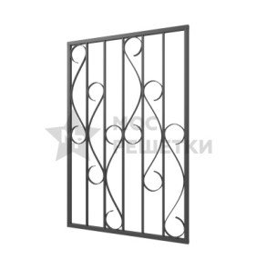 Решетка распашная на окно сварная для дверей дома 3-38